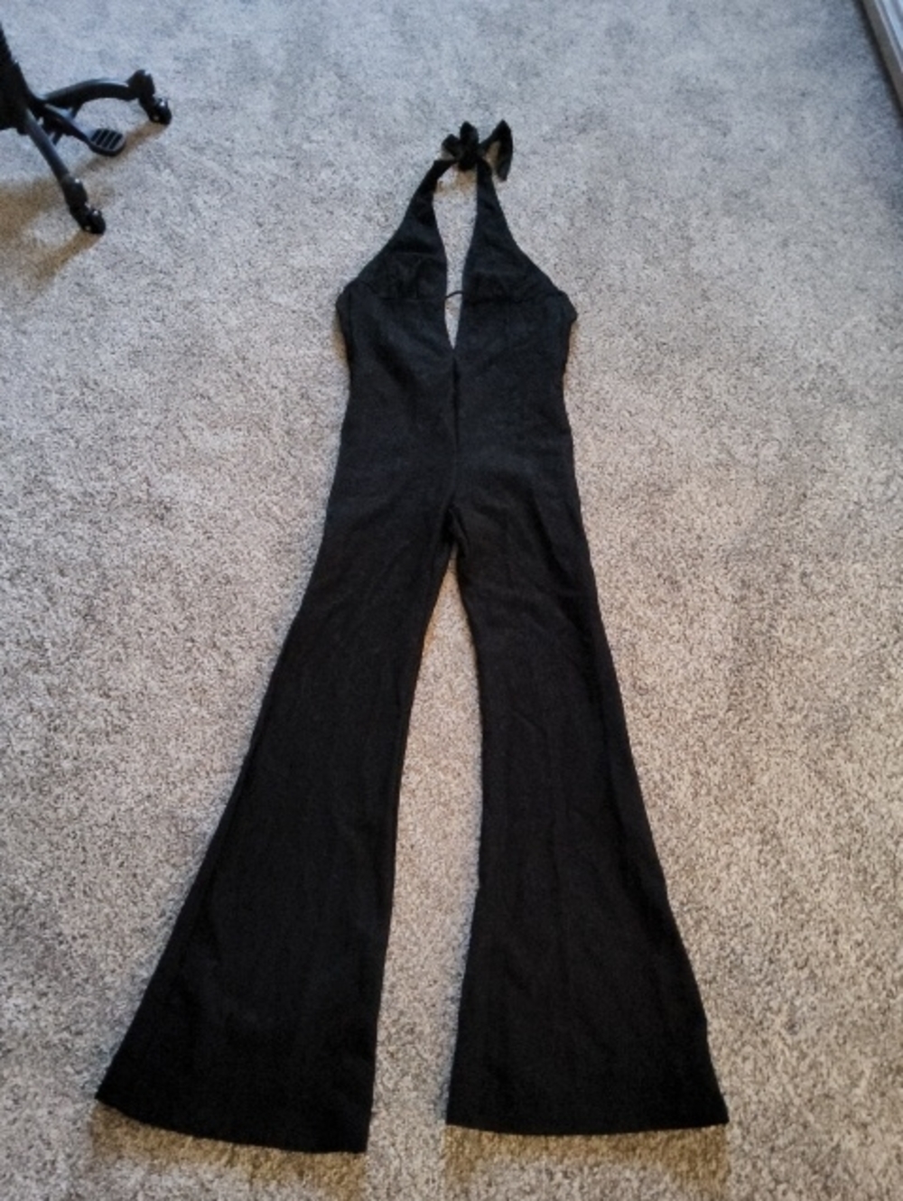 XS Black Lace Jumpsuit